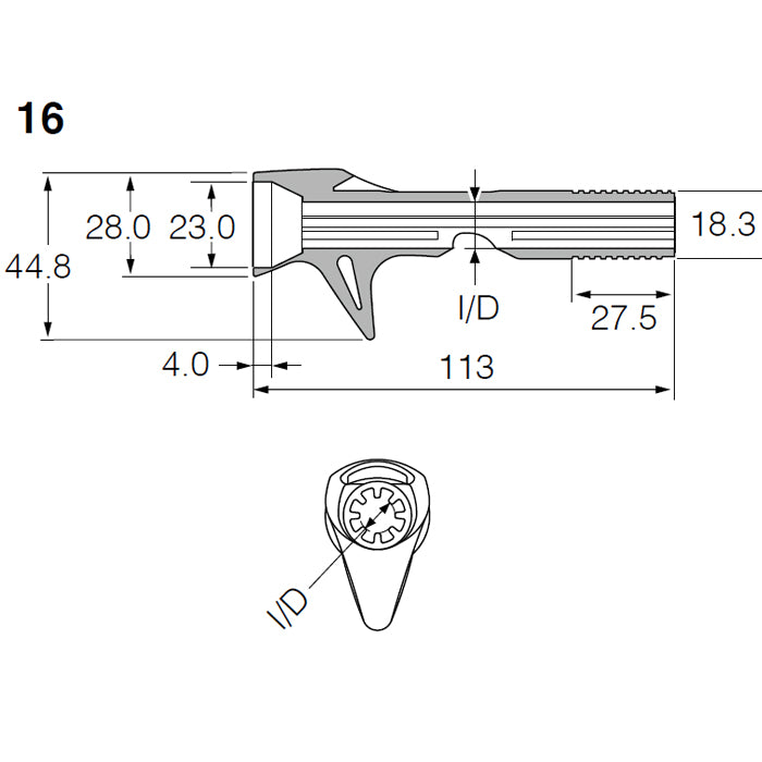 Fuji Bait Casting Reel Seats (ACSD16) - Body only for Rod Building ...